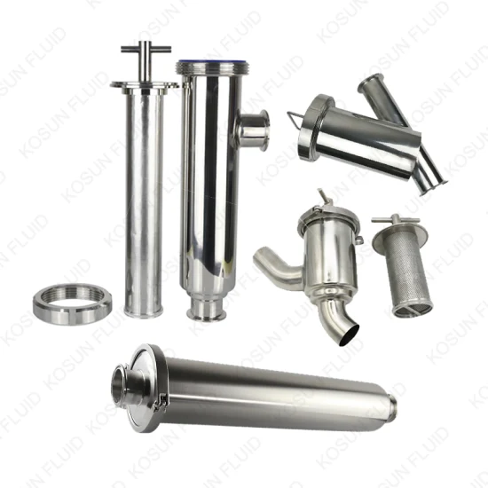 304 316 Tri Clamp DIN Stainless Steel Ss Sanitary Hygienic in-Line Inline Y Type Strainer